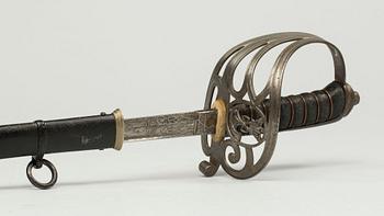 SABEL med balja, England, 1800-talets andra hälft.