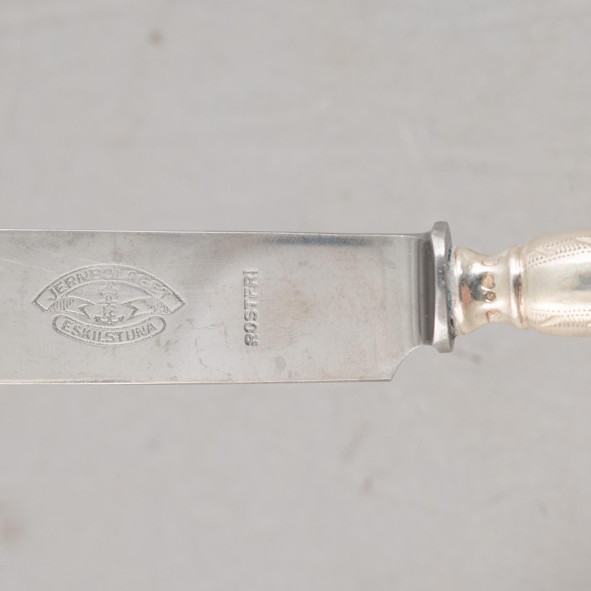 A Swedish Silver Cutlery, model "Svea", CG Hallberg, Stockholm, mostly 1933 (100 pieces).