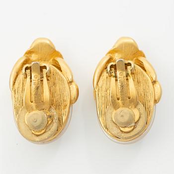 Givenchy, necklace, earrings and brooch.