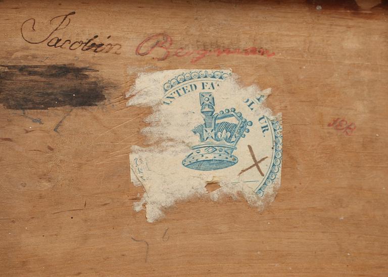 SKRIN, 2 st, rotfanér, 1800-tal.