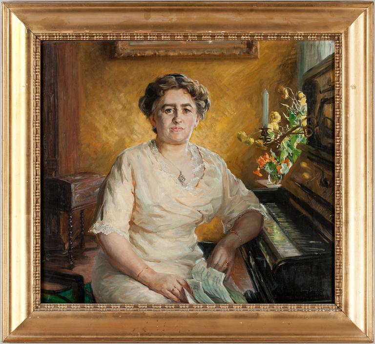 FANNY BRATE, olja på duk, sign o dat 1913.