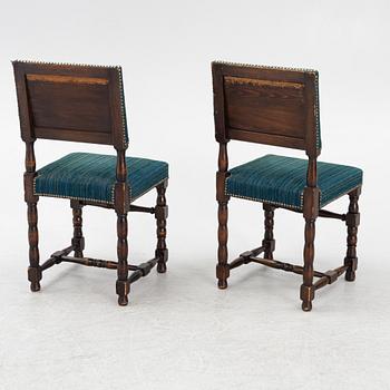 Ten Baroque style chairs, first half of the 20th Century.