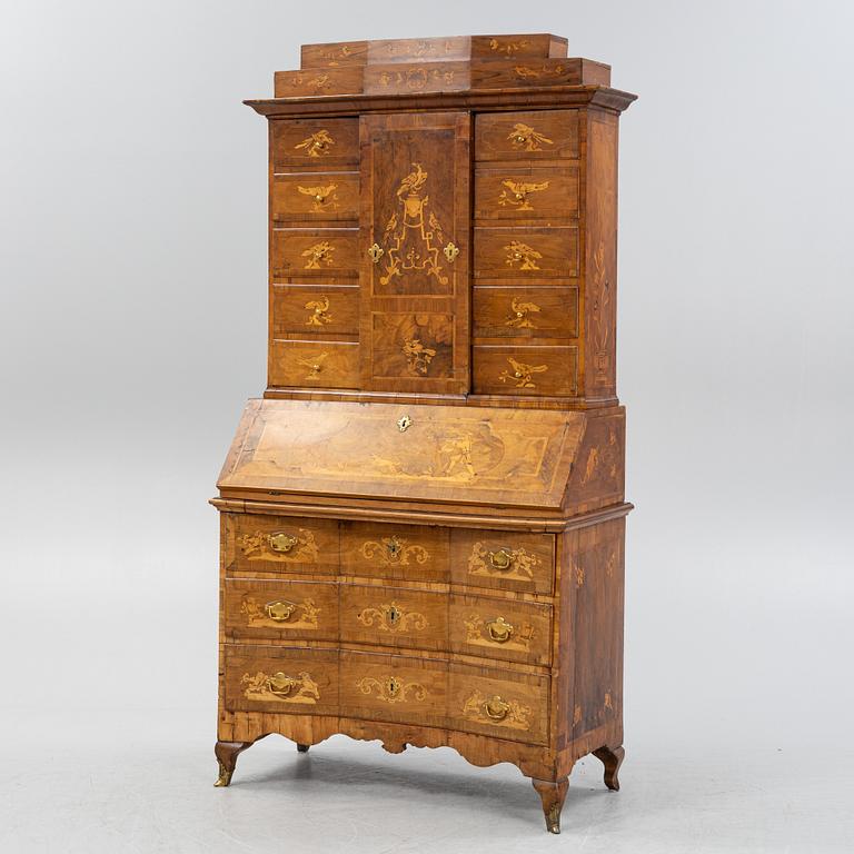 Skåp, Barock, troligen Tyskland, 1700-talets första hälft.