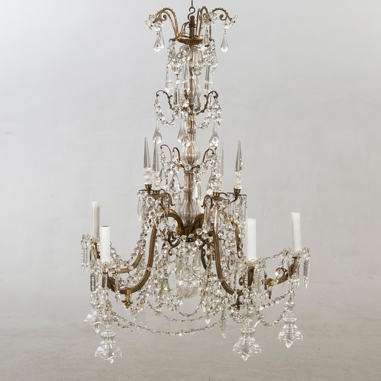 A chandelier around 1900.