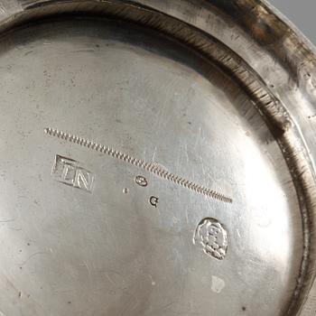 BÄGARE, silver, Nils Trybom, Linköping, 1765, vikt 253 gram.