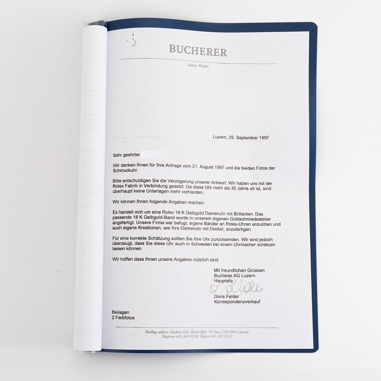 Rolex, Precision, "Bucherer Special Edition", armbandsur, 17,5 mm.