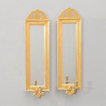 Spegellampetter, ett par, "Regnaholm", IKEA:s 1700-talsserie.