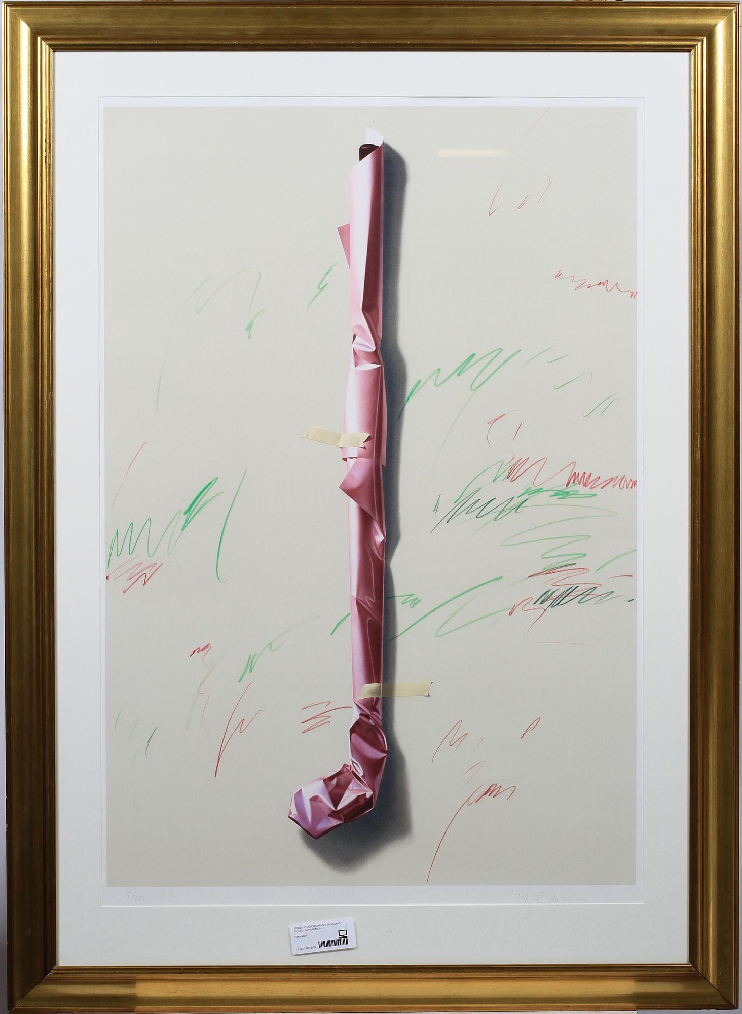 YRJÖ EDELMANN, färglitografi. Sign och numr 4/150.