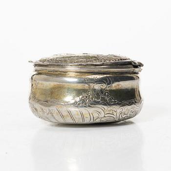 A silver gilt Rococo box, 18th century.
