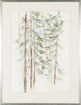 Aimo Kanerva, watercolour, signed and dated -86.