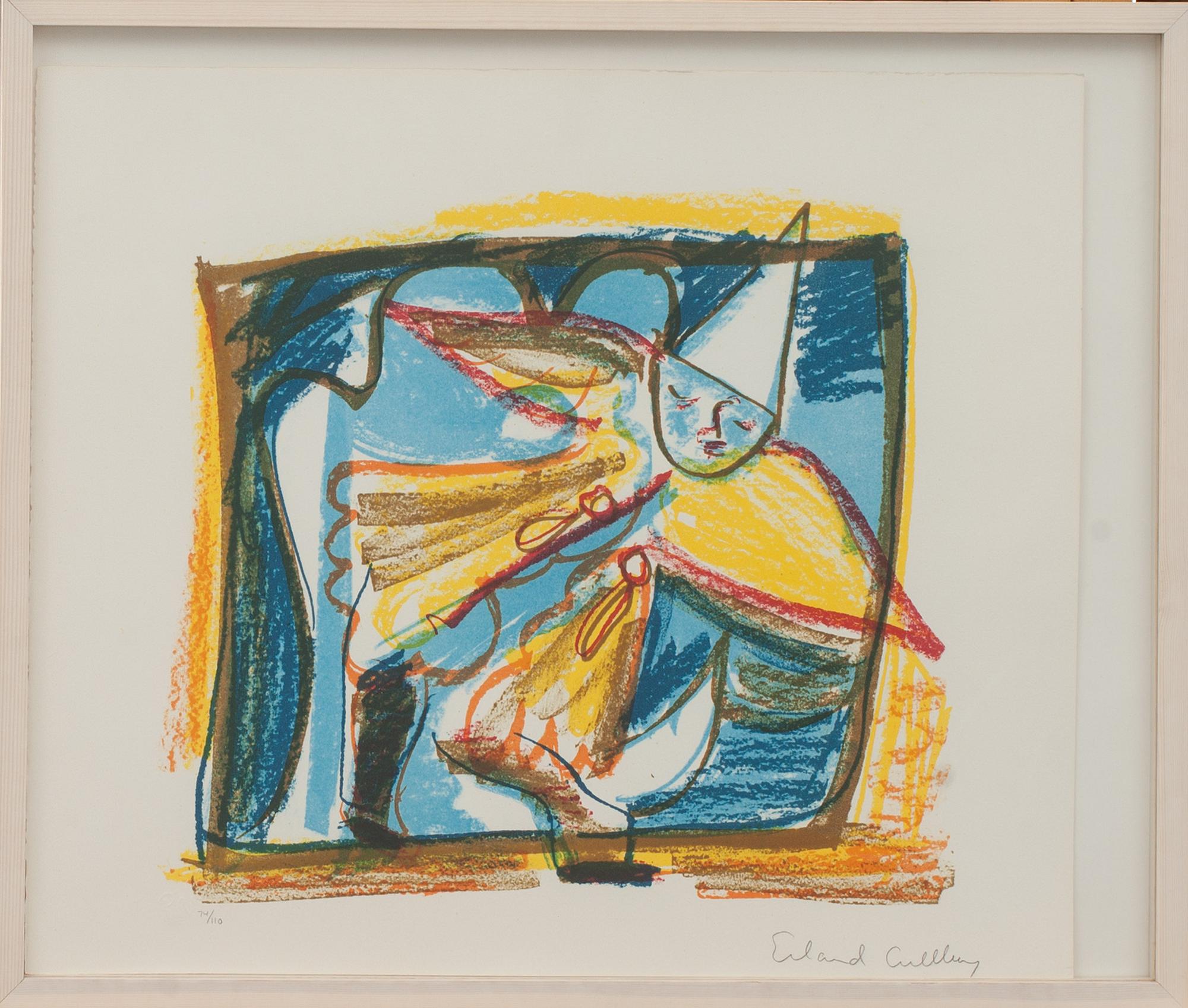 ERLAND CULLBERG, färglitografi, numrerad 74/110 och signerad.