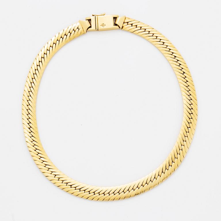 Collier 18K guld, Balestra, Italien.