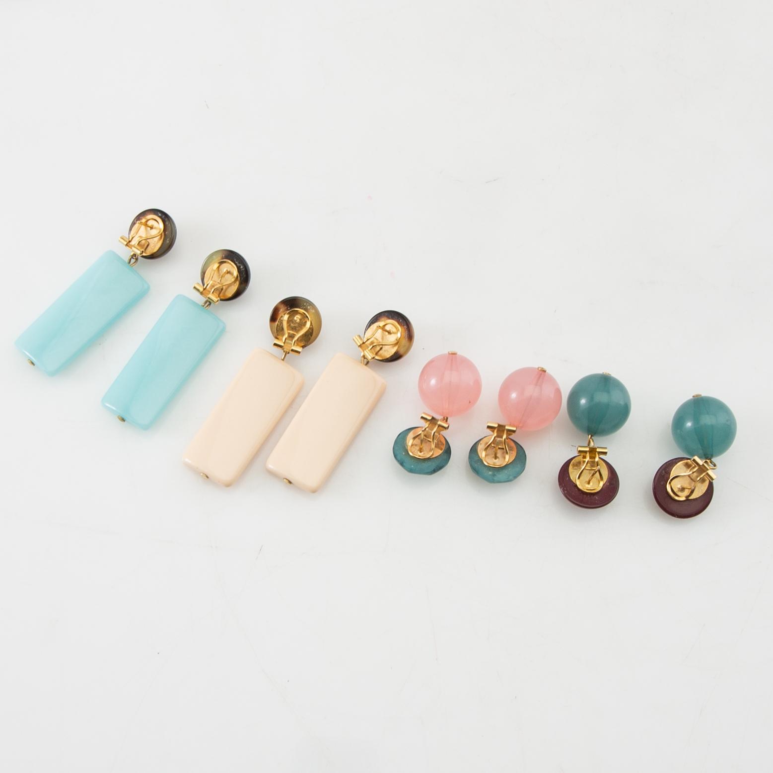 Firma Svenskt Tenn, örhängen, 4 par, "Milano Plätt" och "Milano Sfär".