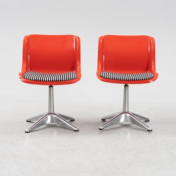 A set of six swivel chairs by Yrjö Kukkapuro for Haimi.