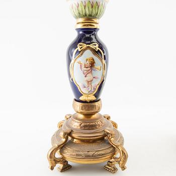 Candelabras, a pair in the Louis XV style, first half of the 20th century.