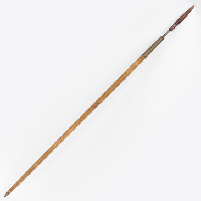 A hunting spear, 19th Century.