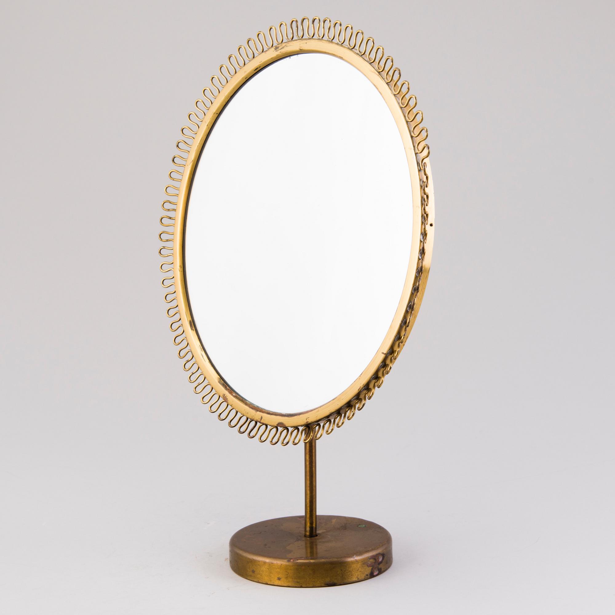 A mid-20th century table mirror, probably Nordiska Kompaniet.
