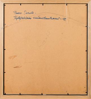 PAAVO SARELLI, öljy levylle, signeerattu ja päivätty -02.