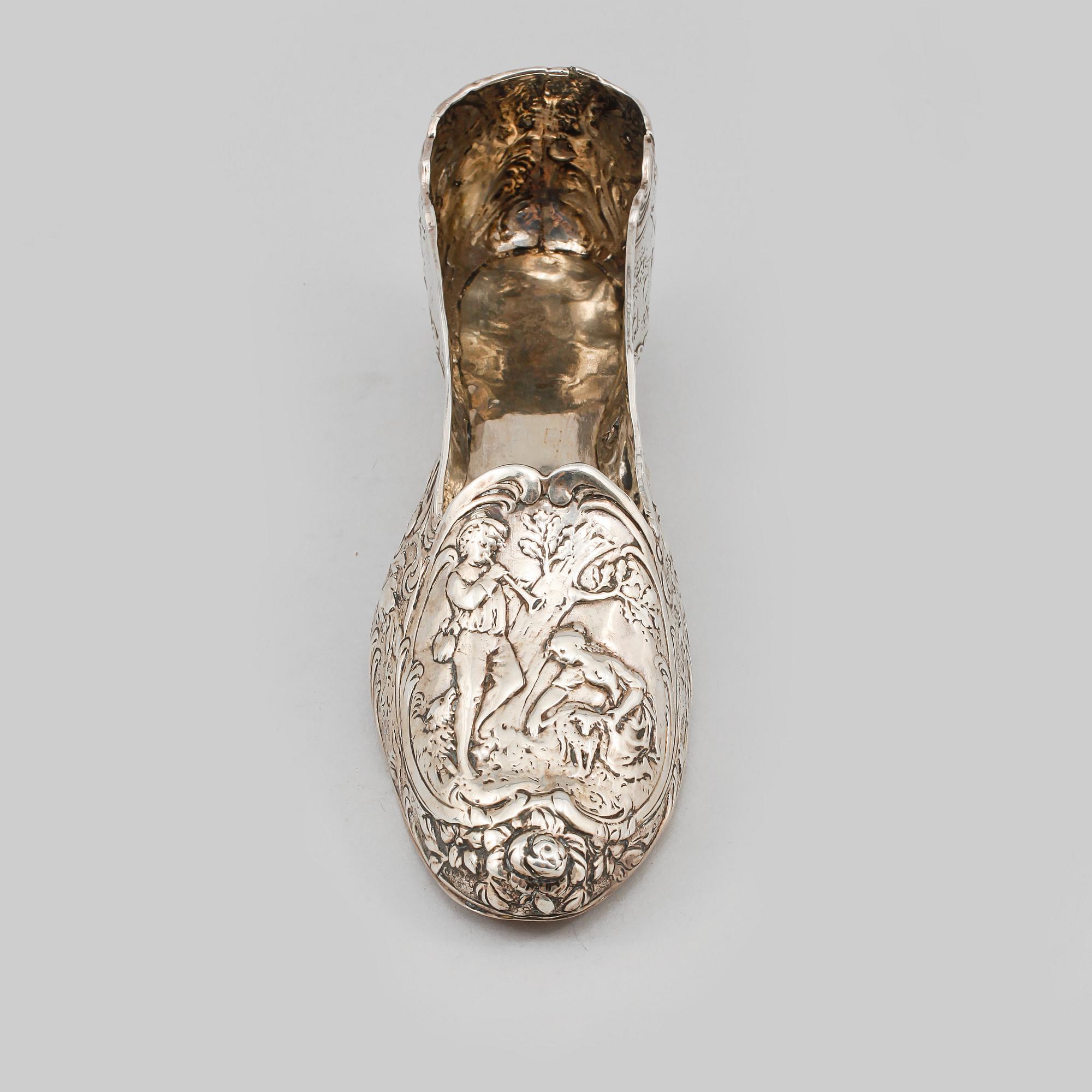 SKO, silver, rokokostil, 1800-talets slut/1900-talets början, 207g.