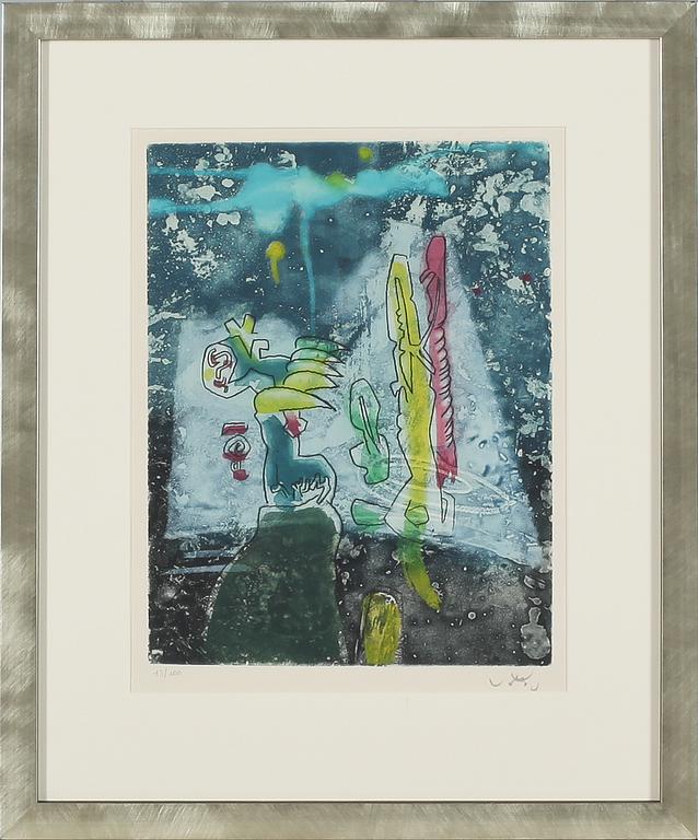 ROBERTO MATTA, färgetsning, signerad och numrerad, 13/100.