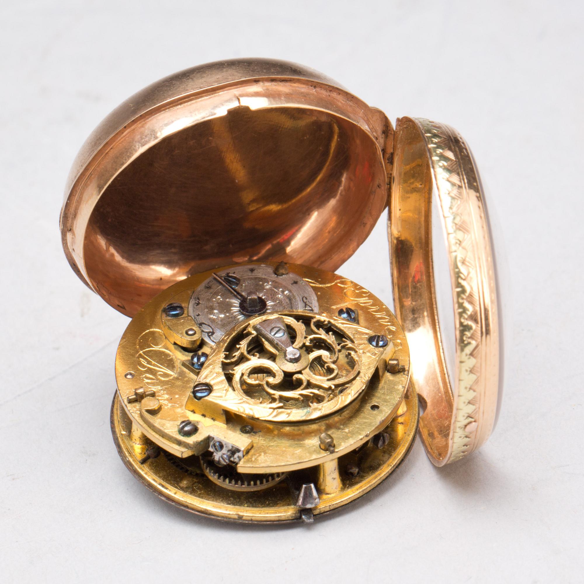 FICKUR, guld. L'Épine. 1800-tal. Frankrike, Paris.