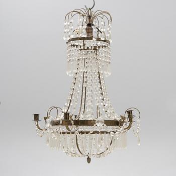 A Empire style chandelier, early 20th Century.