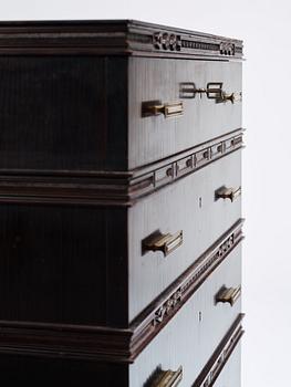 Axel Einar Hjorth, a macassar ebony chest of drawers, Nordiska Kompaniet, 1928, exhibited at the World's Fair in Barcelona 1929.