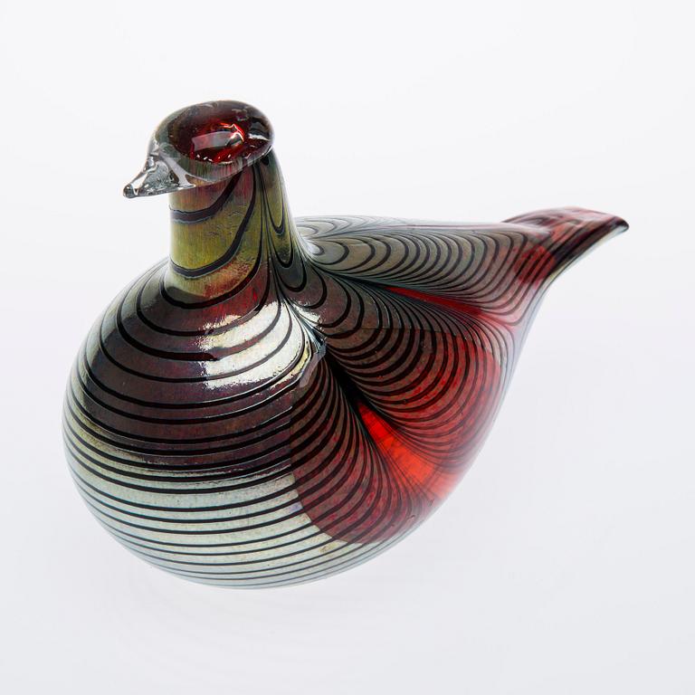 FIGURIN, glas, signerad O. Toikka Nuutajärvi Notsjö.