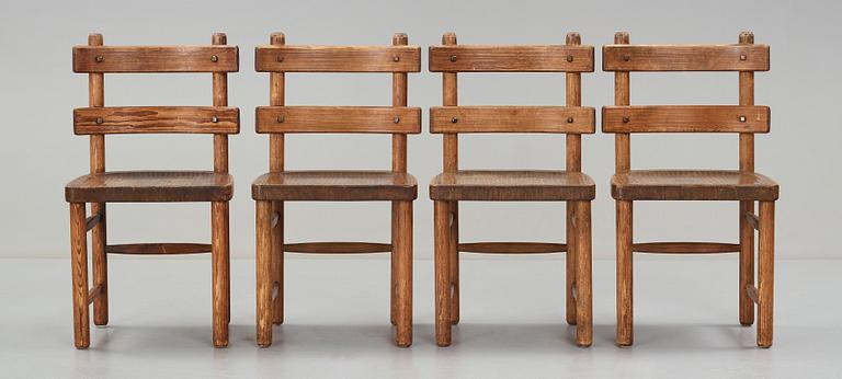 Axel Einar Hjorth, stolar 4 stycken "Sandhamn", Nordiska Kompaniet, 1929.