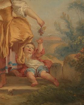 Jean Honoré Fragonard Follower of, ”La bergère”/”La vendangeuse” ("The Shepherdess"/"The Grape Picker").