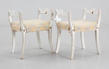 BANKETTER, ett par, provinsiell senempire, 1800-talets första hälft/mitt.