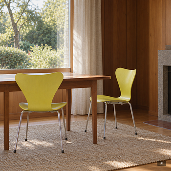Arne Jacobsen, 8 chairs, “The Series 7”, Fritz Hansen, 2002.