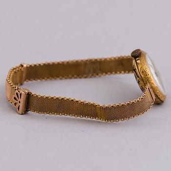 ARMBANDSUR, emalj, 18K guld, rosenslipad diamant, 24 mm.