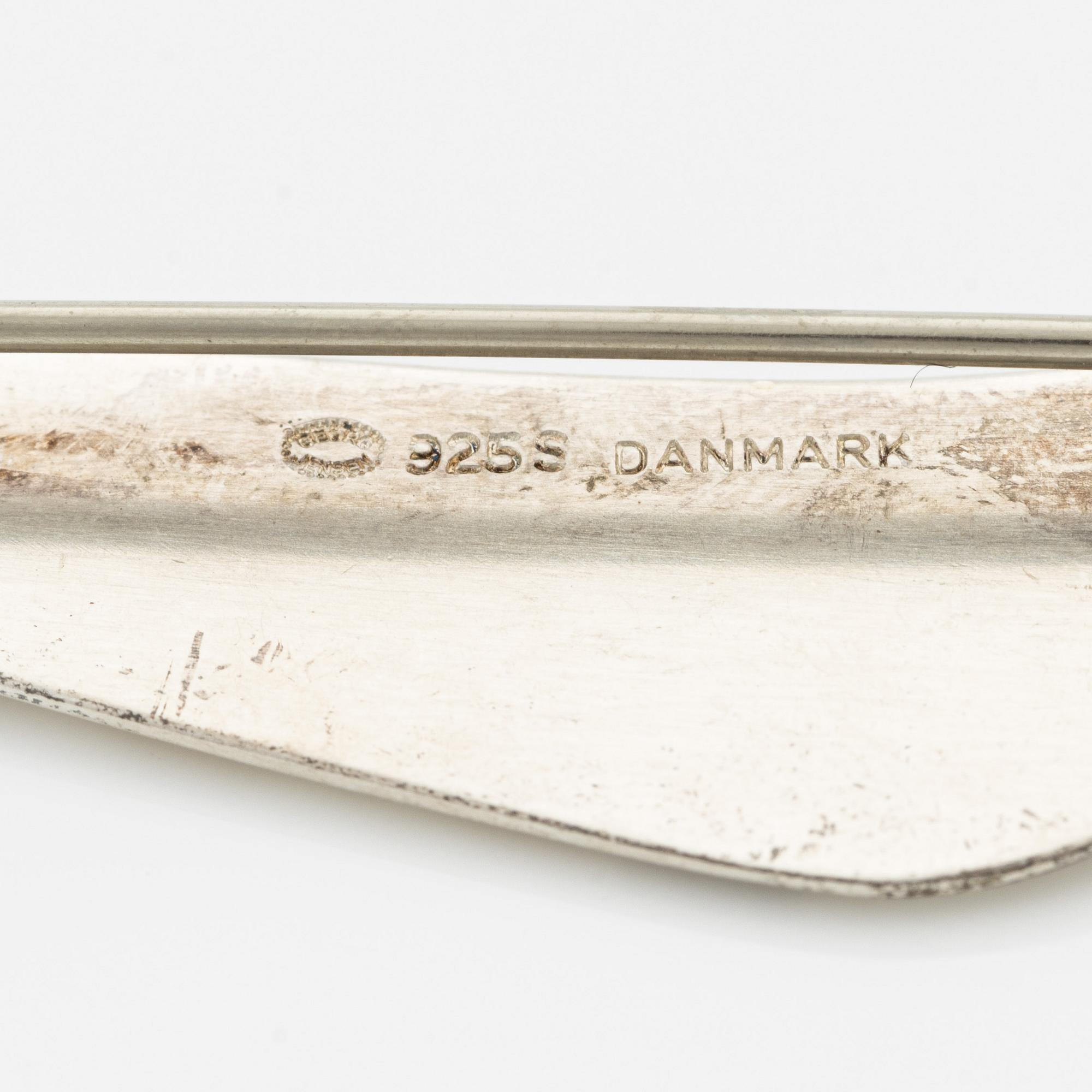 Georg Jensen, brooch, sterling silver.