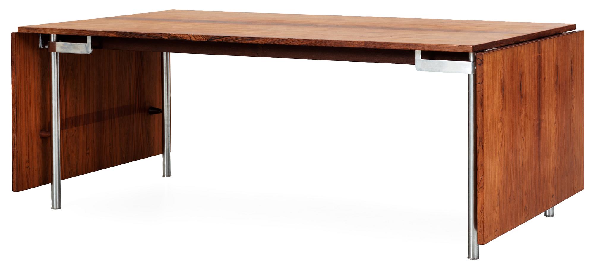 HANS J WEGNER, matbord med klaffar, "AT 319", Andreas Tuck, Danmark 1960-tal.