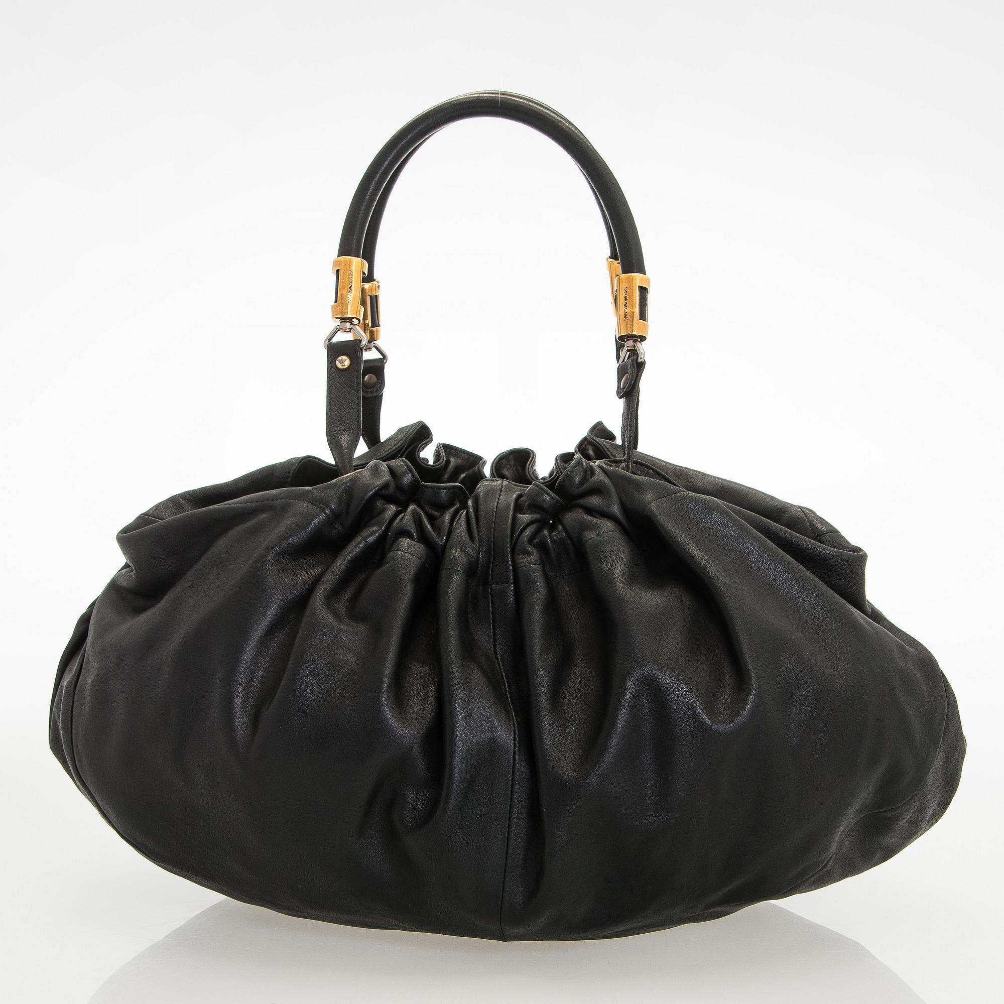 Emporio Armani, a leather bag.