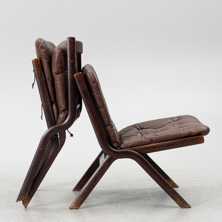 Three 'Uno' armchairs, Ekornes, Norway.