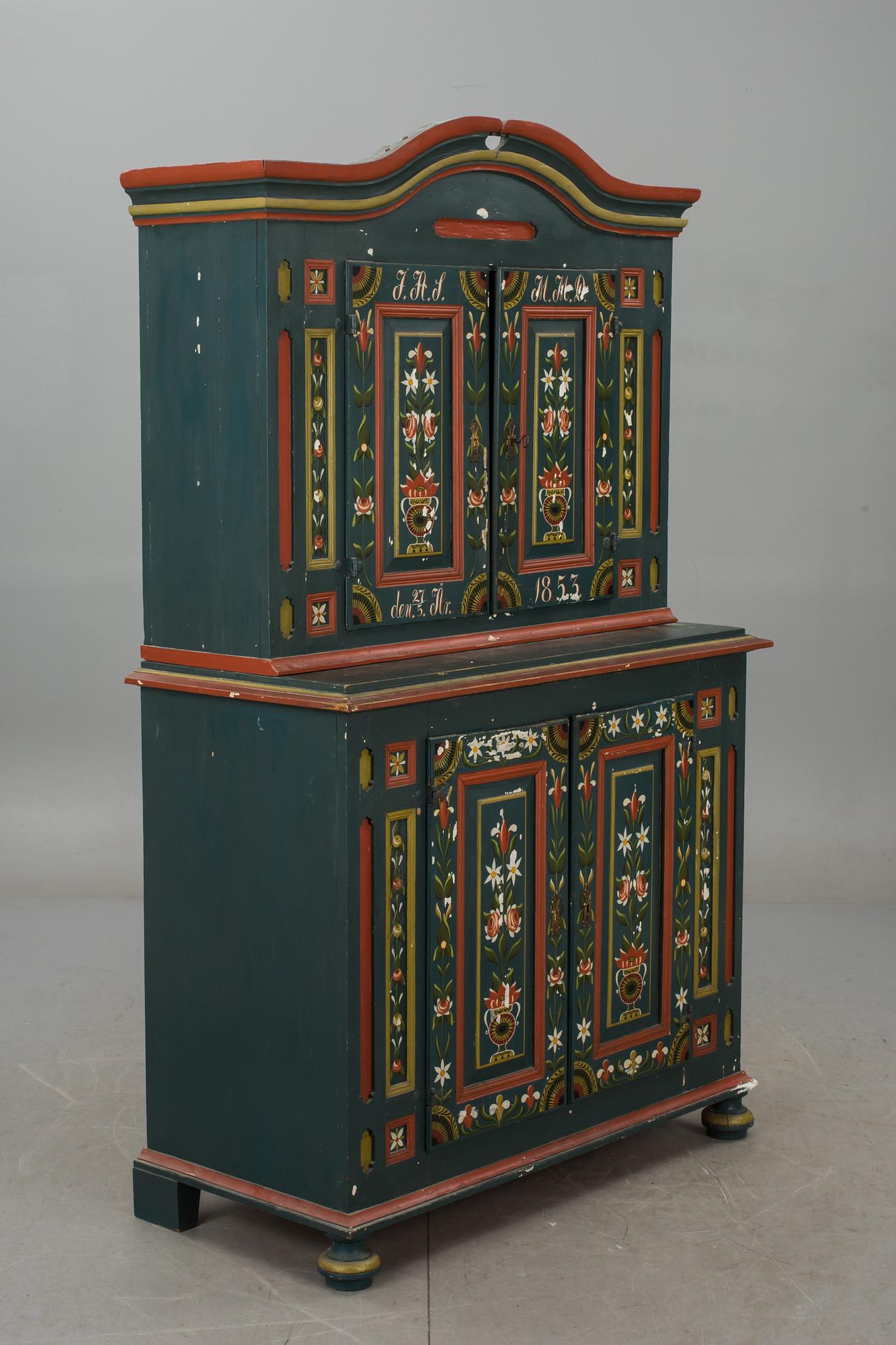 SKÅP, allmoge, 1800-talets mitt.