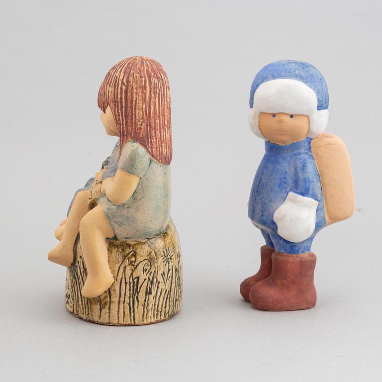 Lisa Larson, four stoneware figurines, for K-Studion, Gustavsberg.