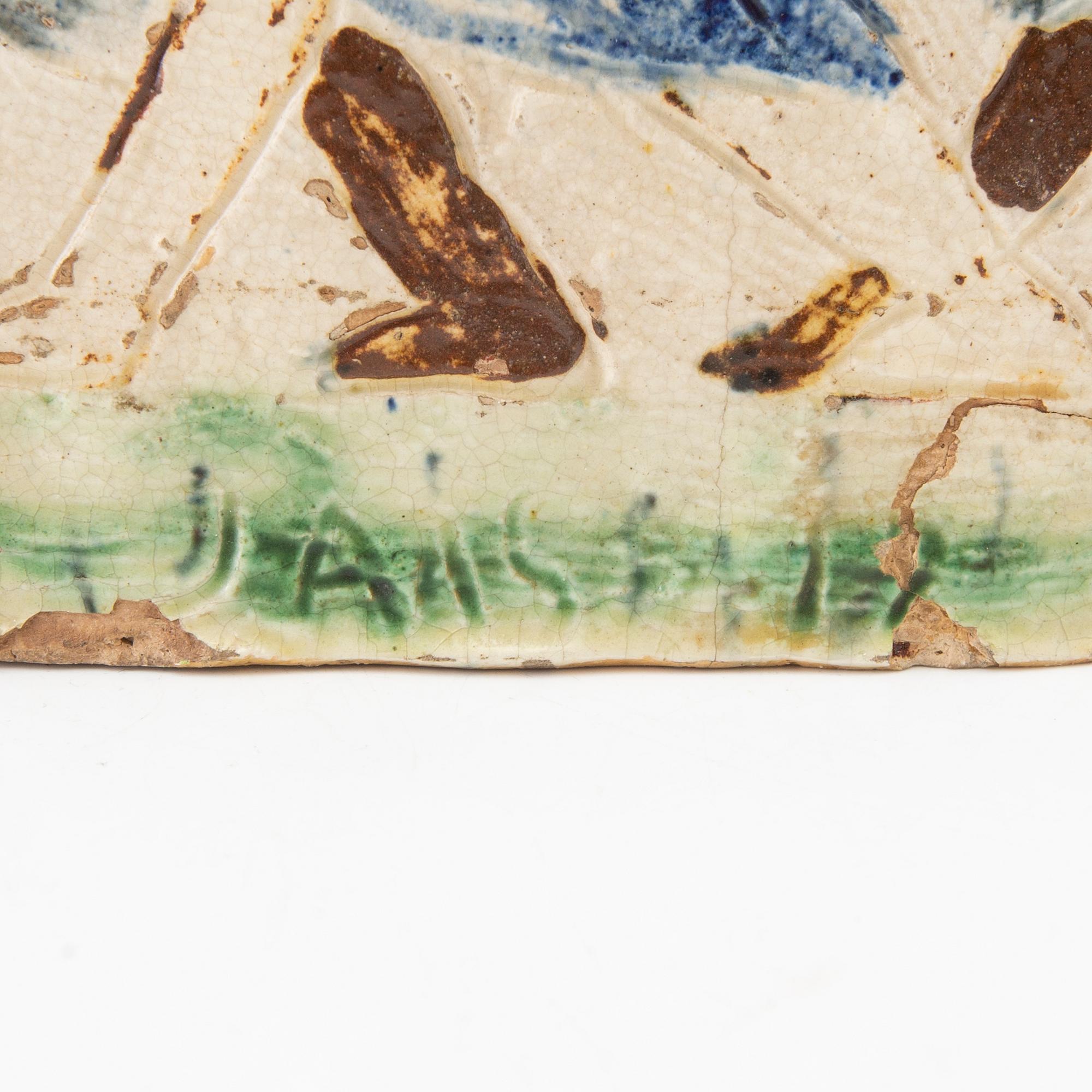 Jais Nielsen, skulptur, keramik. Signerad och otydligt daterad.