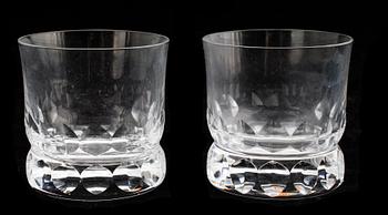 WHISKYGLAS, 8 st, "Prince", Göran Wärff, Kosta.