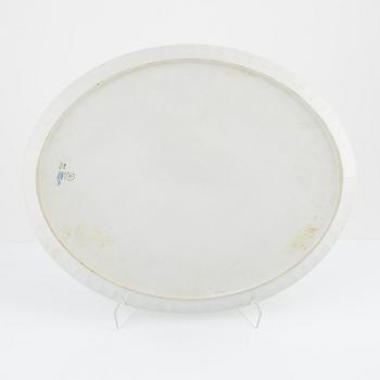 A 'Blue Vifte' porcelain dish, Royal Copenhagen, Denmark.