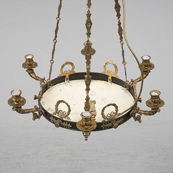 An Empire style ceiling light, second half of the 20th century.