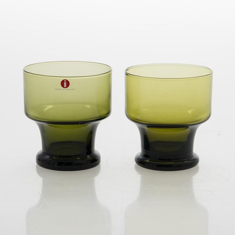 TAPIO WIRKKALA, dricksglas, 15 st, 1959-68, Iittala, Finland.