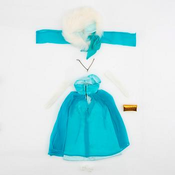 Barbie clothes 4 sets. Vintage including "Dog 'n duds" Mattel 1964-65. "Evening splendor" Mattel 1959-64.