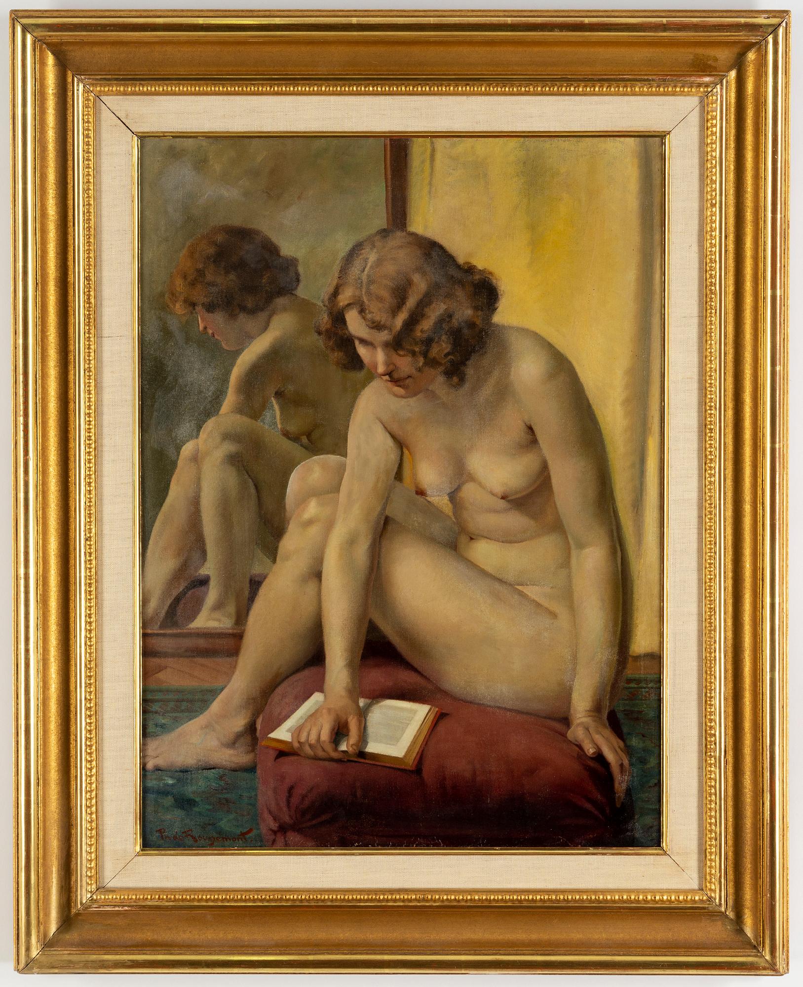 Philippe de Rougemont, oil on canvas, signed.