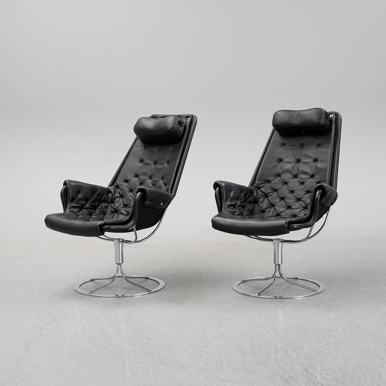 Bruno Mathsson, fåtöljer, ett par, "Jetson" för Dux 2000-tal, formgiven 1969.