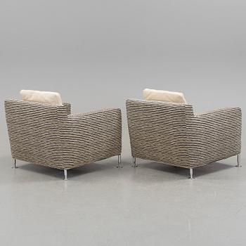 A PAIR OF ANTONIO CITTERIO "HARRY" ARMCHAIRS FOR B&B ITALIA, ITALY. Model designed in 1995.