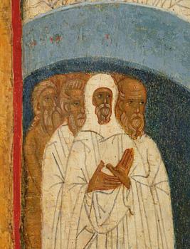 Ikon, "Alla heligas sabbat", Novgorodskolan ca 1500.