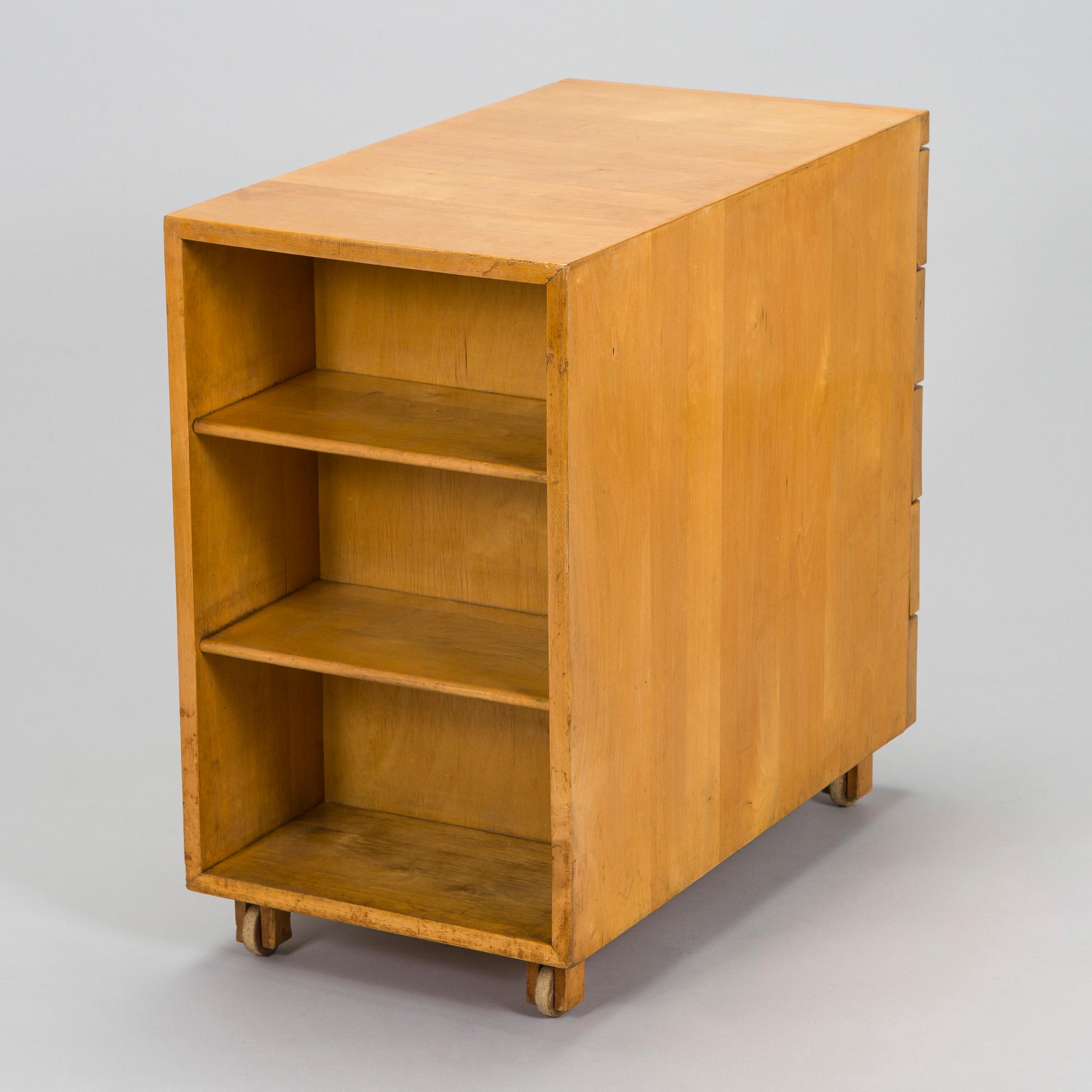 Aino Aalto, An early 1930s 'B96' drawer unit for O.Y. Huonekalu-ja Rakennustyötehdas A.B. Finland.
